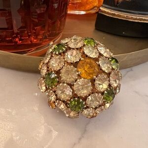 Warner Rhinestone Brooch
